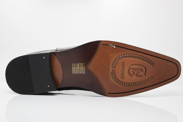 C&E Shoes Boot Calfskin Shoes - Chestnut