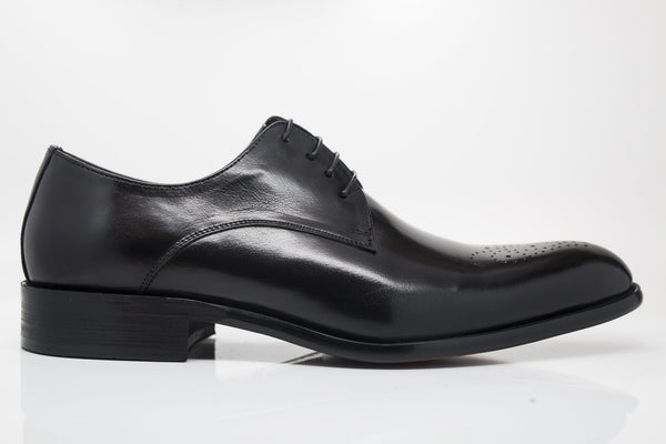 Ugo Vasare Burnished Calfskin Oxford - Black