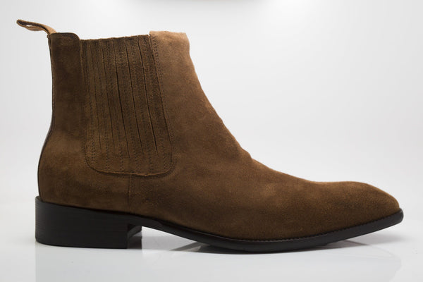 Carrucci Suede Slip-On Boot - Saddle