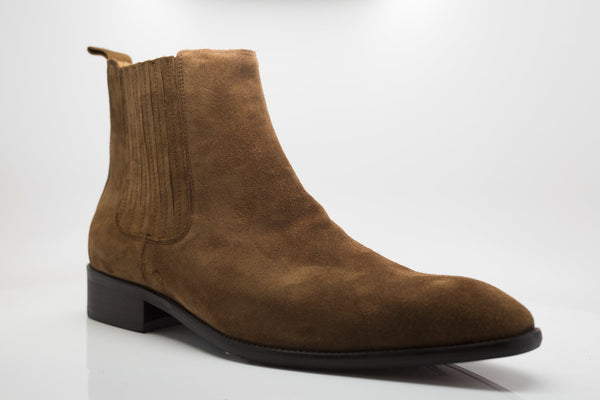 Carrucci Suede Slip-On Boot - Saddle