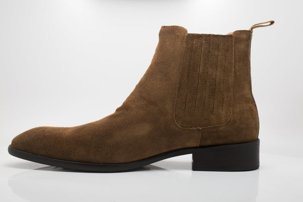 Carrucci Suede Slip-On Boot - Saddle