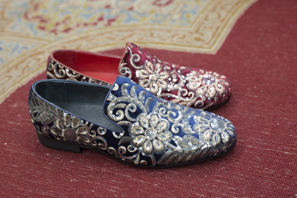 C&E Shoes Velvet Loafer - Sapphire