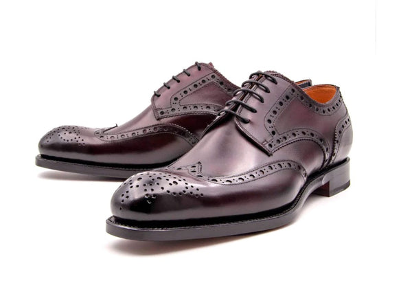 Ugo Vasare Calfskin Wingtip Oxford - Burgundy