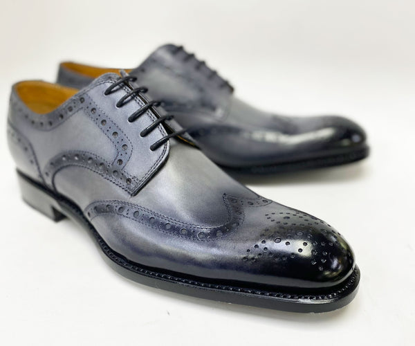 Ugo Vasare Calfskin Wingtip Oxford - Grey