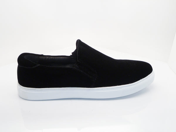 C&E Shoes Velvet Slip-On Sneaker - Black