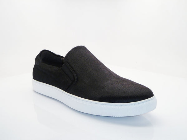 C&E Shoes Carrucci Pony Hair Slip-On - Black