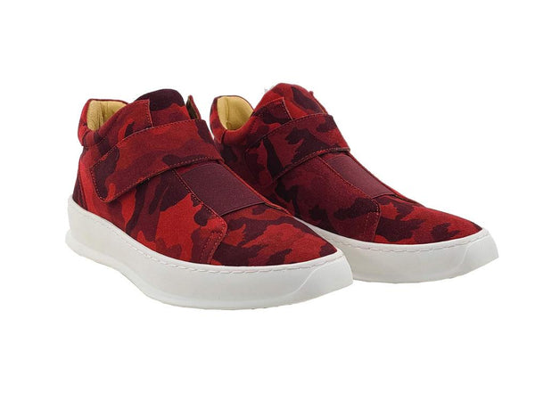 C&E Camoflage Suede Sneaker - Red