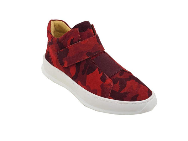 C&E Camoflage Suede Sneaker - Red