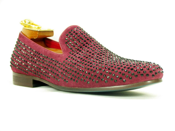 Carrucci Suede Loafer - Burgundy