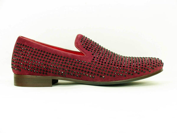 Carrucci Suede Loafer - Burgundy