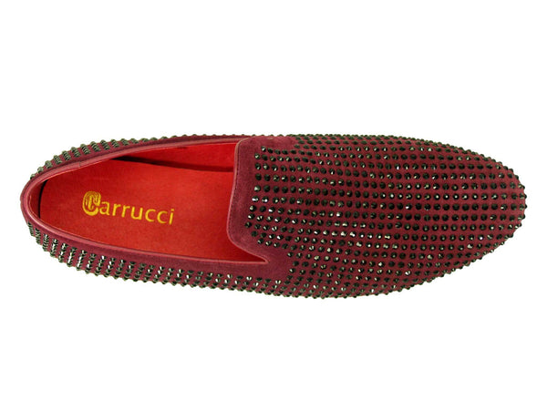Carrucci Suede Loafer - Burgundy