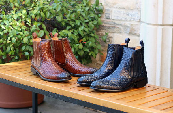 C&E Shoes Calfskin Boot - Cognac