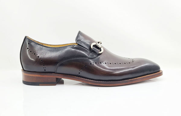 C&E Shoes Calfskin Shoe - Chestnut
