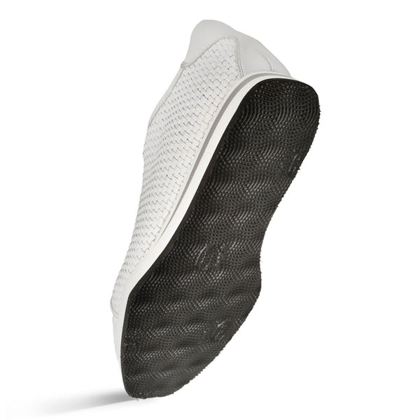 Mezlan Woven Calfskin Oxford - White