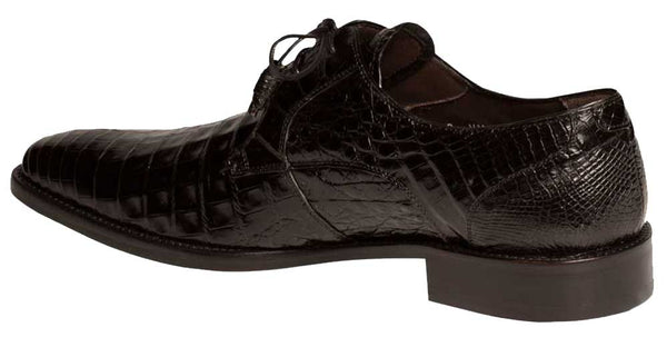 Mezlan Anderson Crocodile Oxford - Black