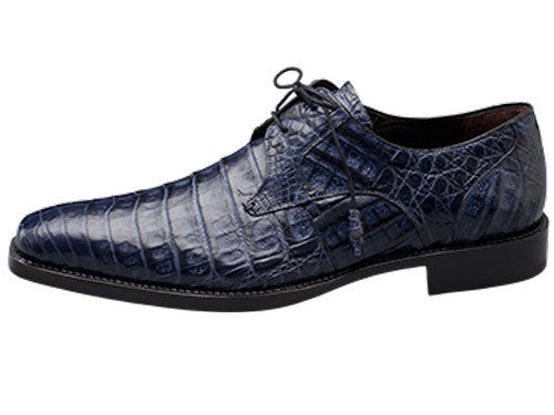 Mezlan Anderson Crocodile Oxford - Blue