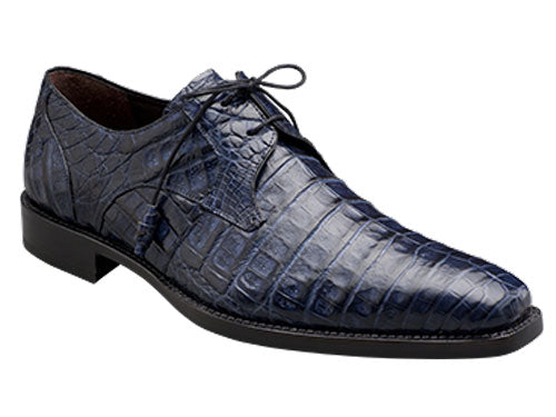 Mezlan Anderson Crocodile Oxford - Blue