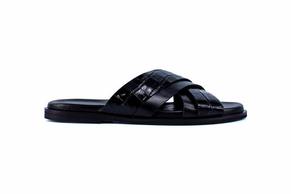 Pelle Aruba Calfskin Sandal - Black
