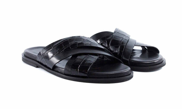 Pelle Aruba Calfskin Sandal - Black