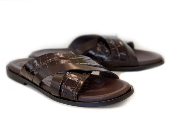 Pelle Aruba Calfskin Sandal - Brown