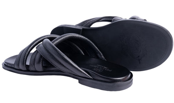 Pelle Balaer Calfskin Sandal - Black