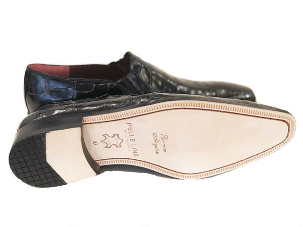 Pelle Exotics Bellini Alligator Loafer - Black