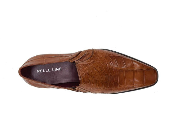 Pelle Exotics Bellini Alligator Loafer - Cognac