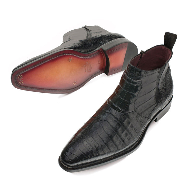 Mezlan Blackmore Crocodile Boot - Black