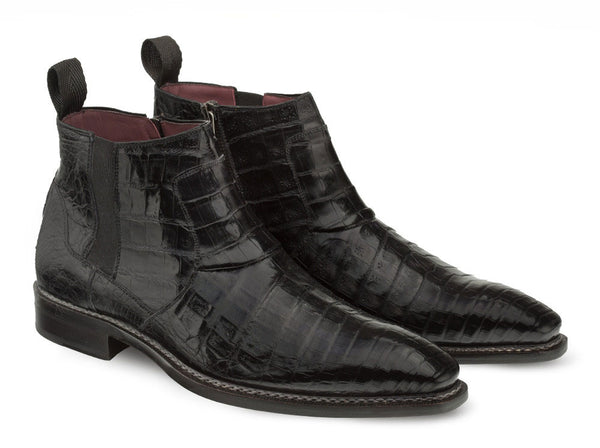 Mezlan Blackmore Crocodile Boot - Black