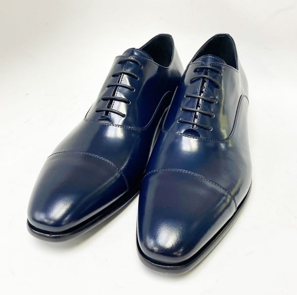 Corrente Cordovan Leather Oxford - Blue