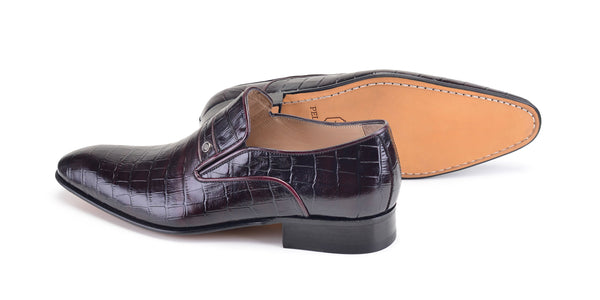 Corrente Shoes Calfskin Loafer - Burgundy