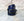 Carrucci Burnished Calfskin Belt - Navy