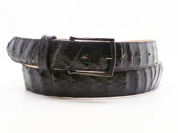 Maurice Crocodile Belt - Black