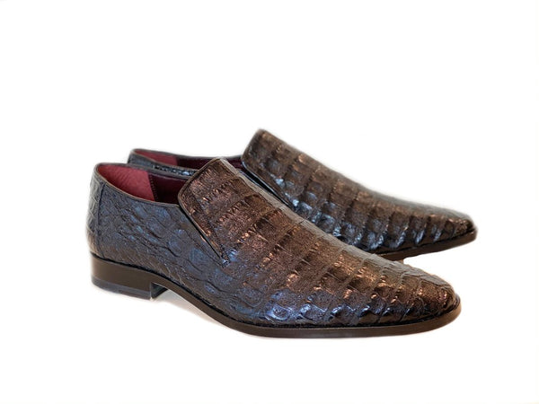 Pelle Exotics Crocodile Loafer - Black