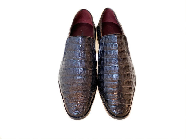 Pelle Exotics Crocodile Loafer - Black