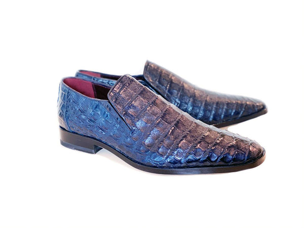 Pelle Exotics Crocodile Loafer - Blue