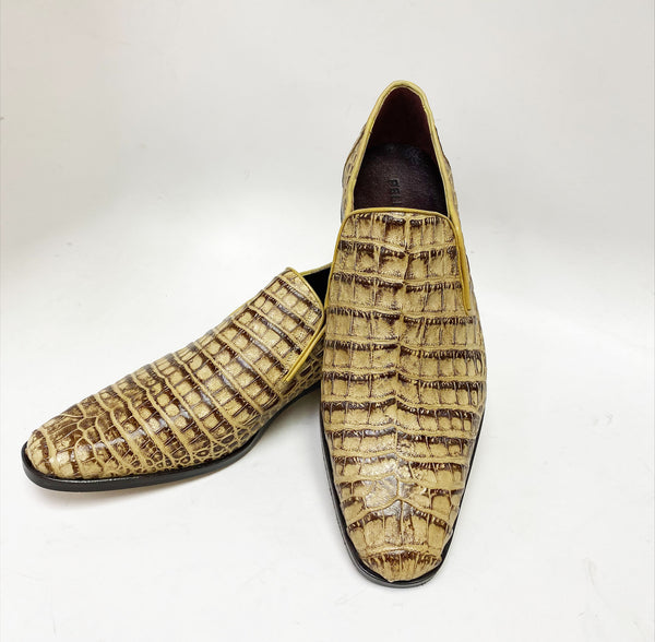 Pelle Exotics Crocodile Loafer - Taupe