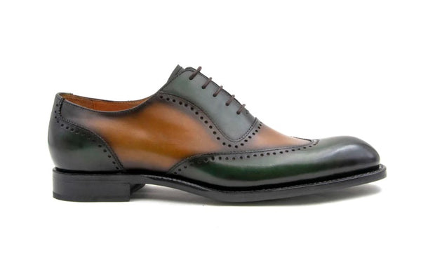Ugo Vasare Charlton Calfskin Oxford - Caramel/Green