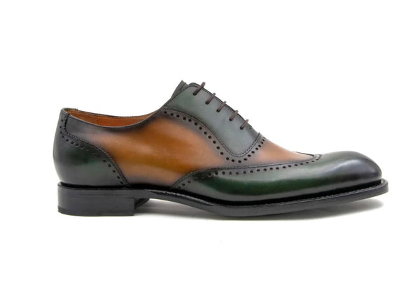 Ugo Vasare Charlton Calfskin Oxford - Caramel/Green