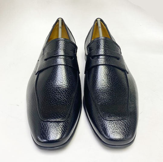Mezlan Deerskin Penny Loafer - Black