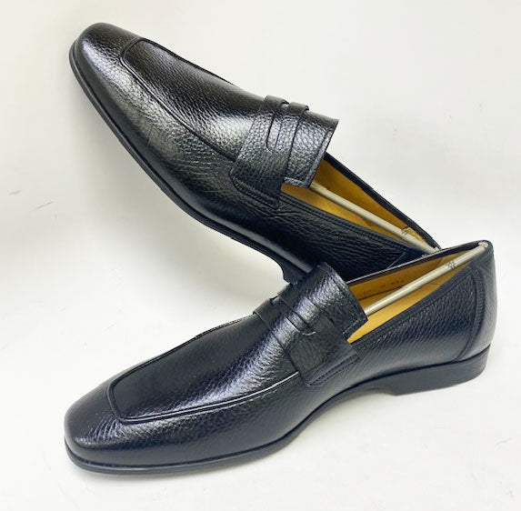 Mezlan Deerskin Penny Loafer - Black