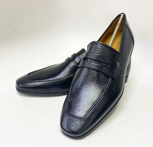 Mezlan Deerskin Penny Loafer - Black