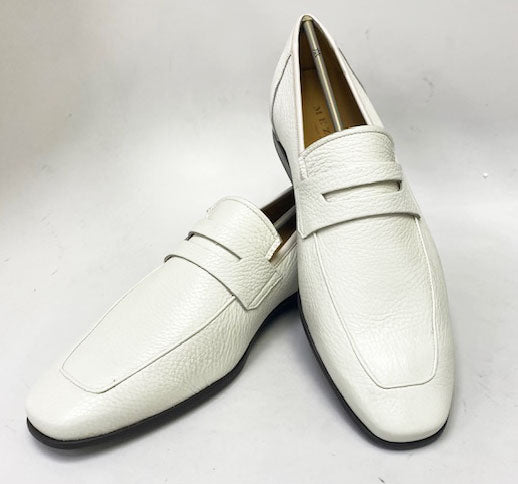 Mezlan Deerskin Penny Loafer - Bone