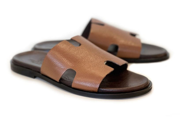 Pelle Egea Calfskin Sandal - Tan