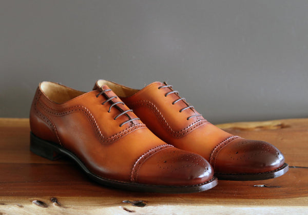 Ugo Vasare Leather Oxford - Camel