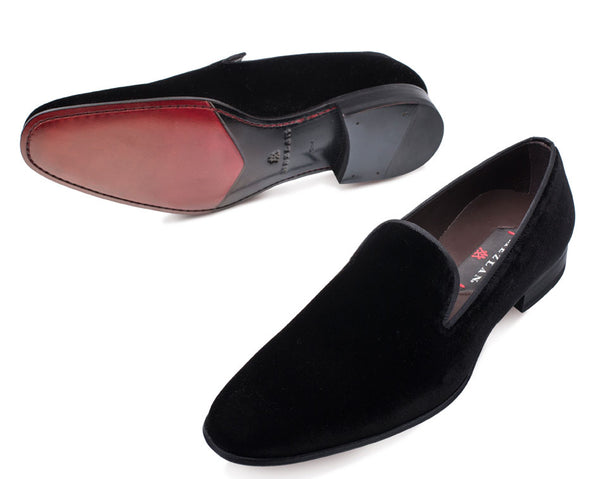Mezlan Lublin Velvet Loafer - Black