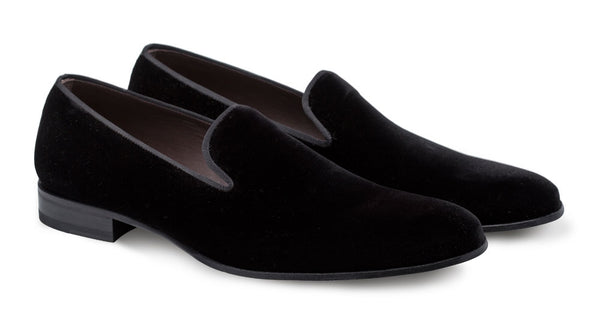 Mezlan Lublin Velvet Loafer - Black