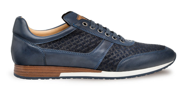 Mezlan Maxim Suede Sneaker - Blue