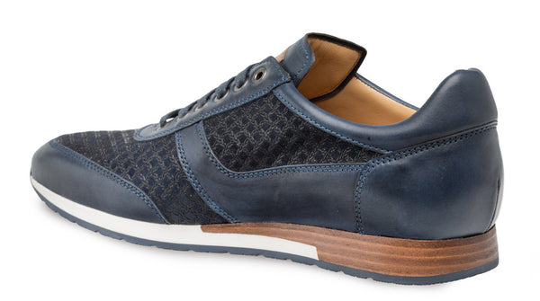 Mezlan Maxim Suede Sneaker - Blue