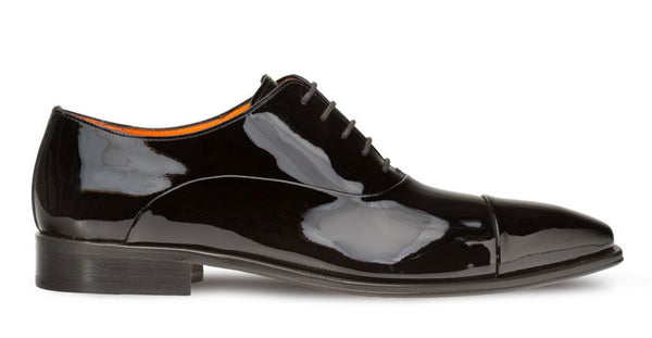 Mezlan Patent Leather Oxford - Black